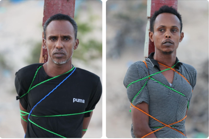 Somali military court executes two police officers convicted over murder charges.