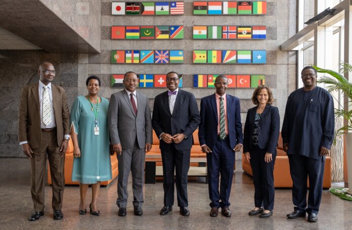 Minister of Finance of Burundi, Mr. Akinwumi Adesina, President of the AfDB, Mr. Sanctus Niragira and other officials.