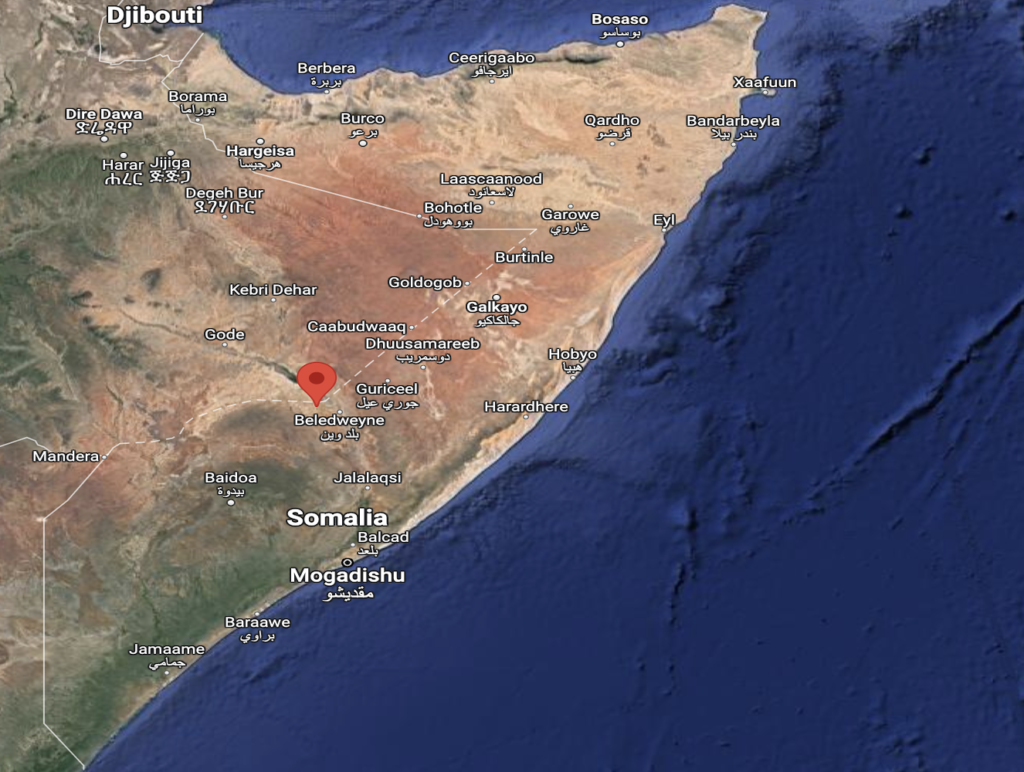 The five aid workers were kidnaped between Farlibah and Beledweyne, Hiiraan region.