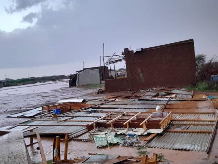 Storm destroys houses in Somaliland