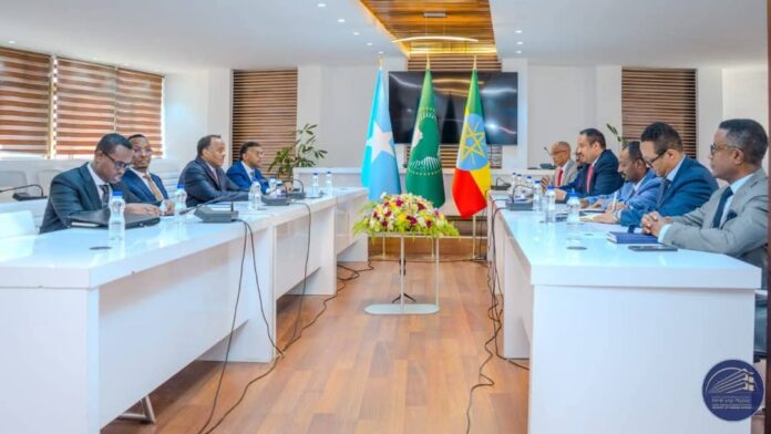 Somali and Ethiopian officials have commenced discussions in Addis Ababa on Tuesday. | PHOTO/ Ethiopian Ministry of Foreign Affairs.