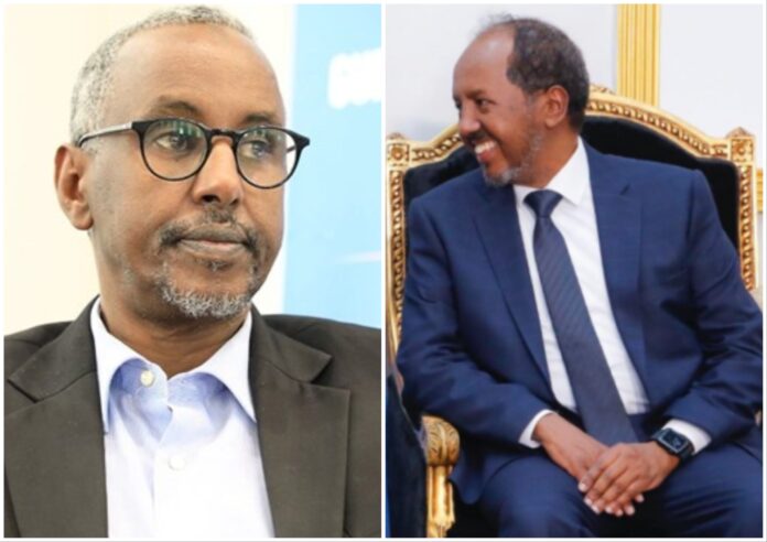 With millions of dollars from oil deals allegedly stolen and trust shattered, the tenure of Abdirisak Omar Mohamed (left) has ended abruptly.