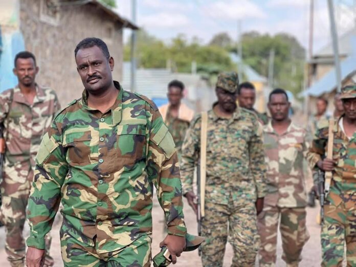 Mohamud Hassan Ibrahim (Baakay), commander of the 5th Battalion, 27th Division of the Somali Army.