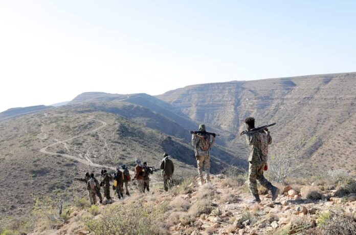 Puntland Security forces conduct anti-Daesh operation in the Bari mountains.