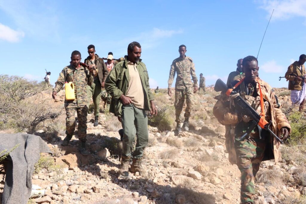 Puntland security forces fighting ISIS militants in Bari mountains. | PHOTO taken on Sunday 26 January, 2025.