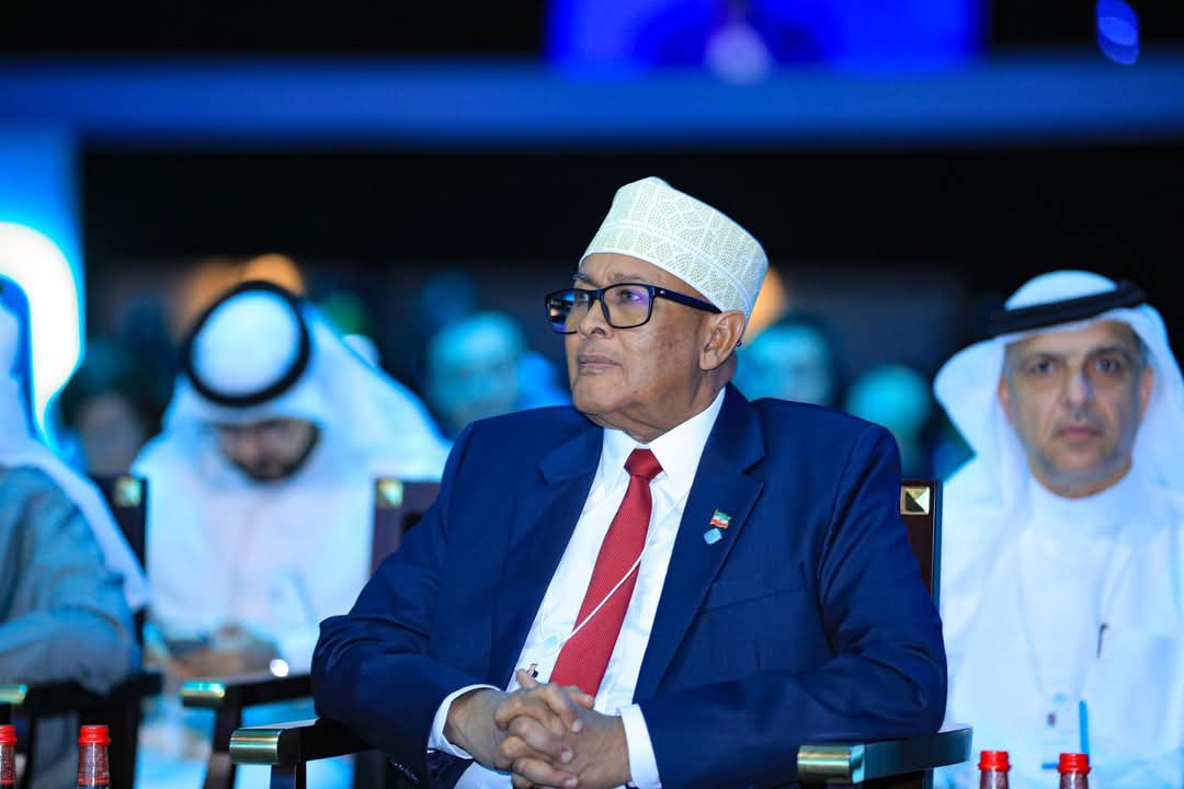 Somaliland President, Abdirahman Abdillahi Irro attends the World Governments Summit in Dubai. | PHOTO/ Pool/ Kaab TV.