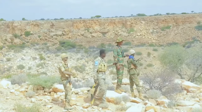 Puntland forces continue operation targeting ISIS in the Bari mountains. | PHOTO/ Puntland Forces.