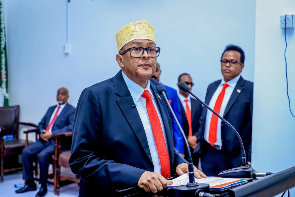 President of Somaliland, Abdirahman Abdillahi Irro, delivered his annual speech to the joint session of the Somaliland Parliament on Sunday, April 20. | PHOTO/ OFFICIAL.