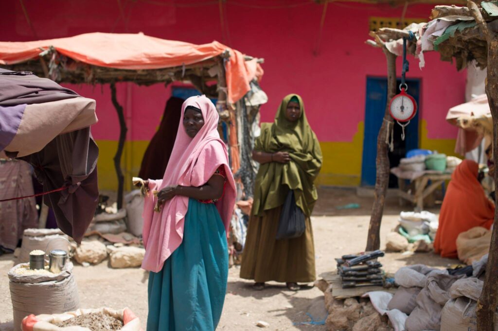 Women in Buloburte town in Hiiraan region. | PHOTO/ OCHA.