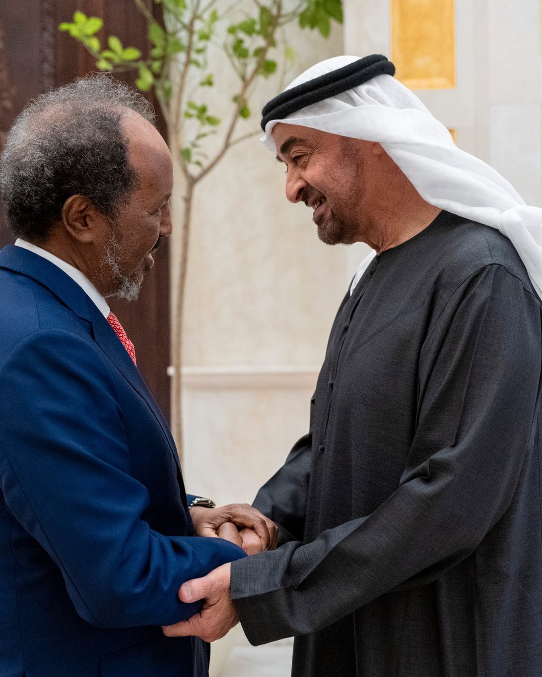 Let’s be honest: every administration in Villa Somalia, including Hassan Sheikh's, has relied on external partners. Military support, budgetary aid, and diplomatic backing all come from abroad including but not limited, to UAE. | PHOTO/ The National. Let’s be honest: every administration in Villa Somalia, including Hassan Sheikh's, has relied on external partners. Military support, budgetary aid, and diplomatic backing all come from abroad including but not limited, to UAE. | PHOTO/ The National.