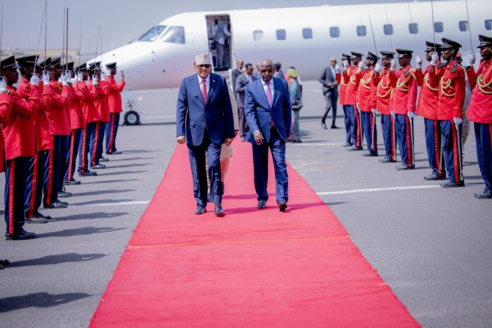 Repairing the Red Sea Rift: Somaliland president, Abdirahman Irro turns to Djibouti for reset after more than a year of diplomatic tension sparked by a controversial port access agreement between Somaliland and Ethiopia. | PHOTO/OFFICIAL.
