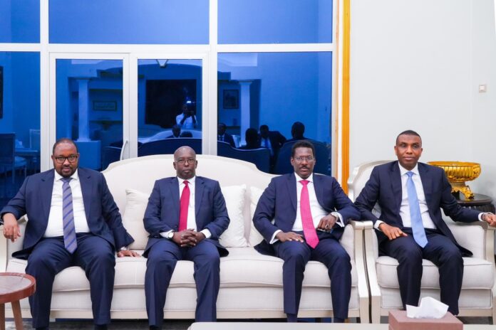 SSC-Khaatumo leader Firdhiye attends the NCC meeting in Mogadishu on 6 May 2025. | PHOTO/Official.