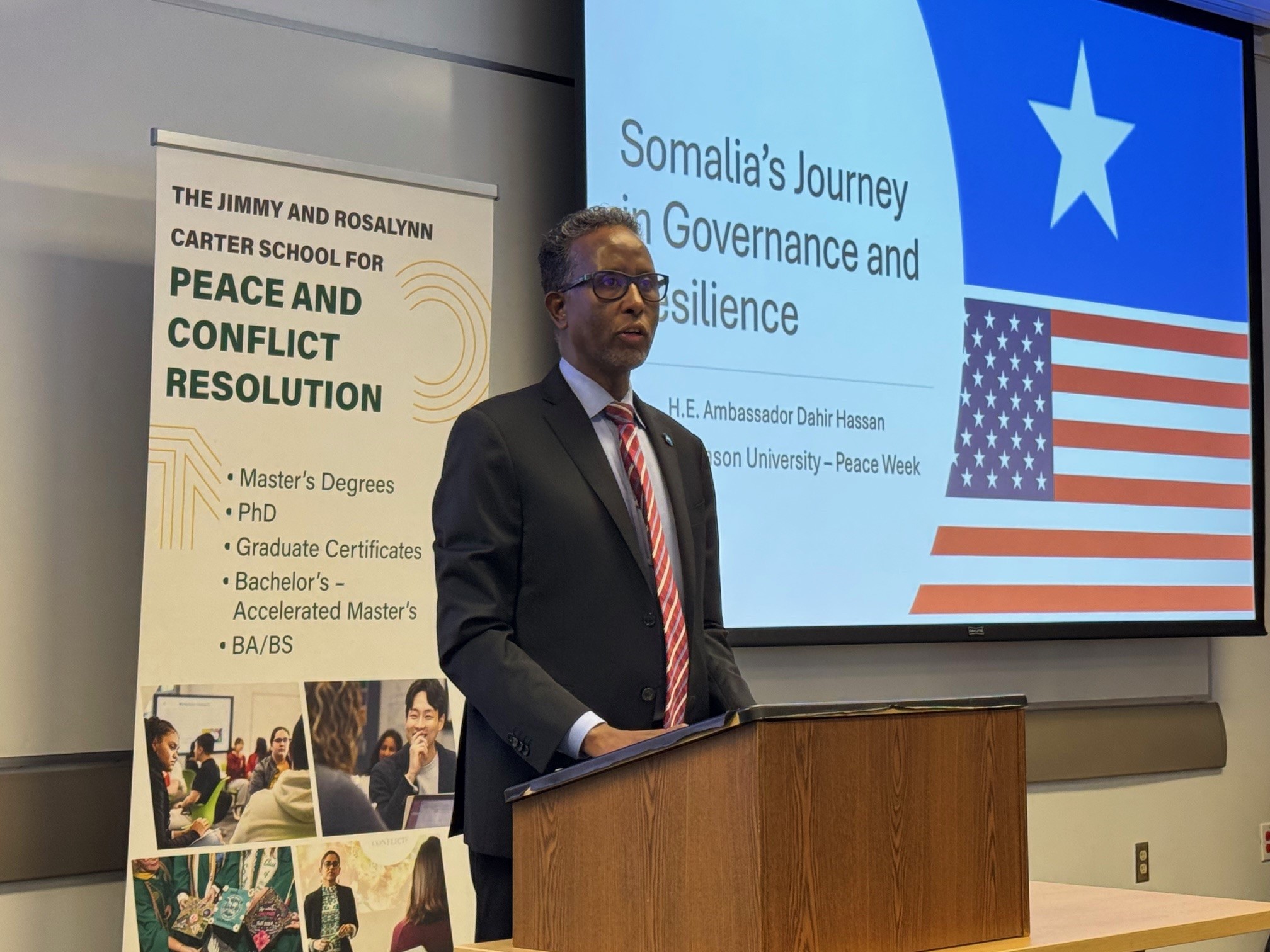 Somalia’s Ambassador to the United States, Dahir Hassan. Somalia’s Ambassador to the United States, Dahir Hassan.