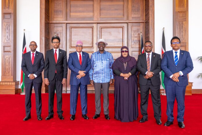 Somaliland president Abdirahman Irro and his delegation meets Kenyan leader William Ruto on 29 May in Nairobi, Kenya. | PHOTO/Official.