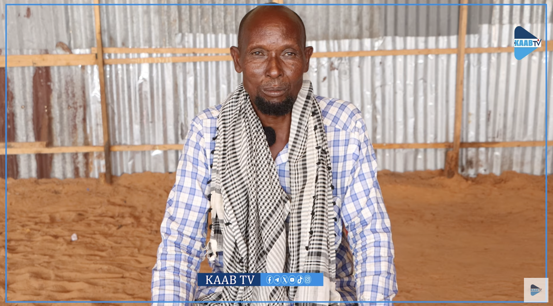 Abdi Omar Nur—known locally as “Buraale” due to the large goiter that had protruded from his neck for 16 years. | PHOTO/Kaab TV.