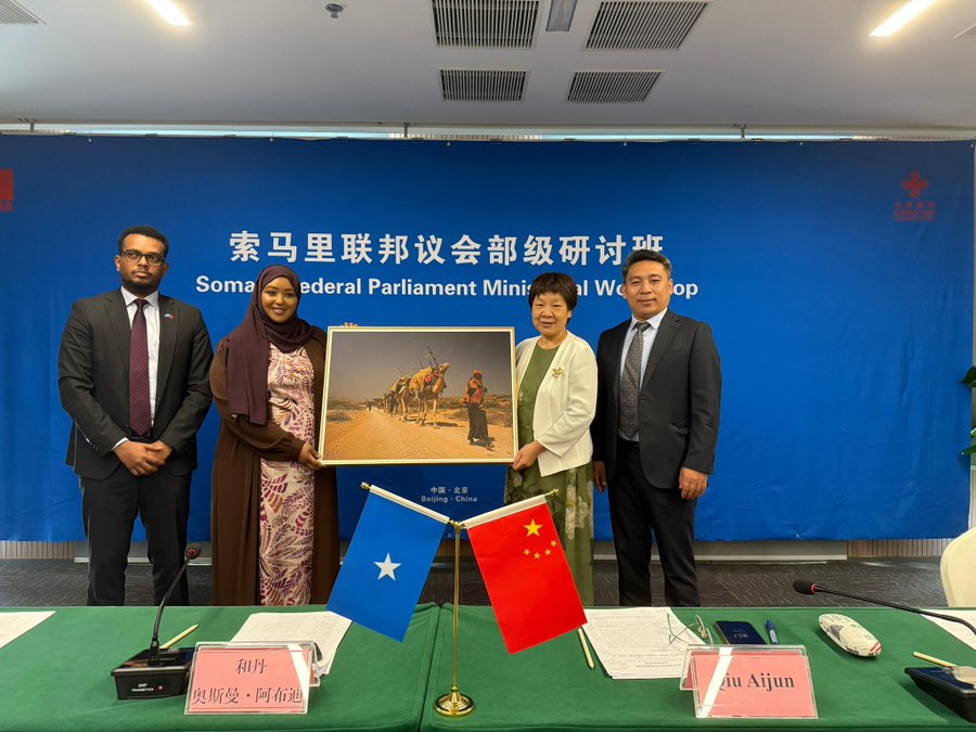 For years, Hodan Osman (second from left) has been seen by Somali officials as one of Beijing’s favourites—fluent in Mandarin and once employed as a translator at the Chinese Embassy in Mogadishu.