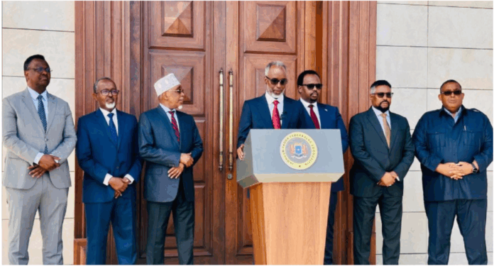 PHOTO: Four members of Somalia’s opposition Salvation Council announced on Monday, August 25, 2025, that they were leaving the opposition alliance.