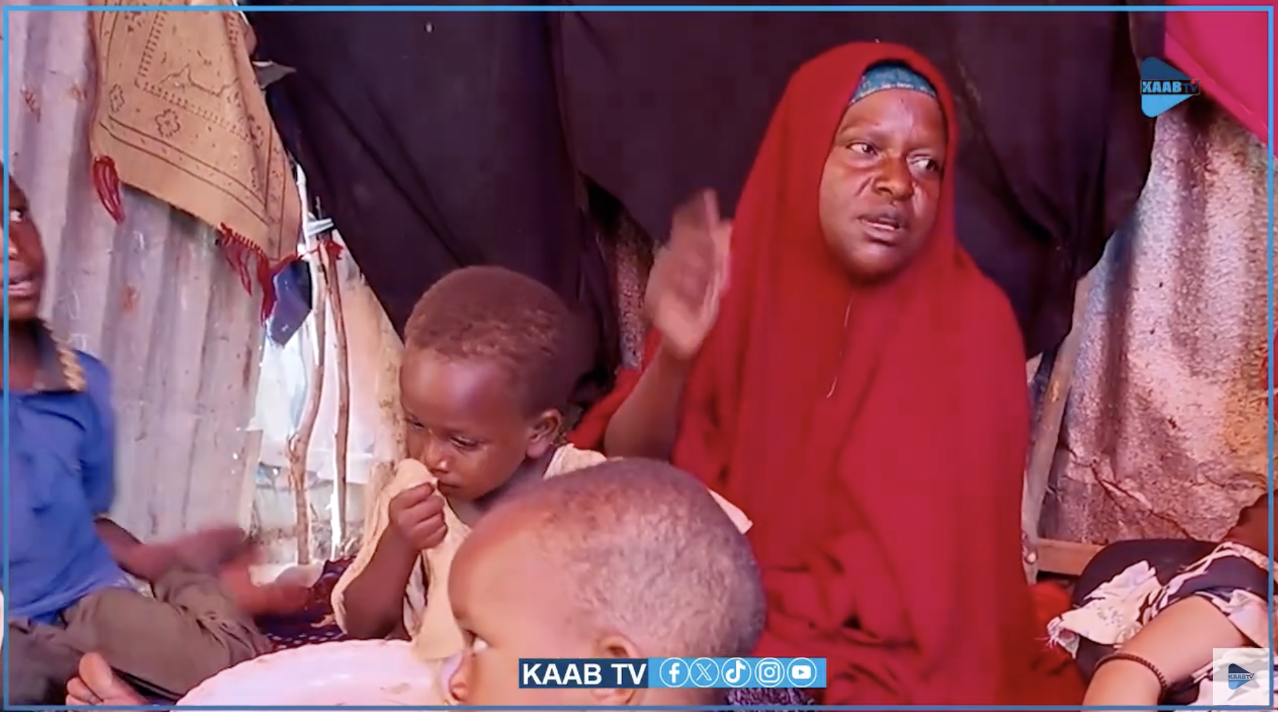 Jawaahir Ibrahim Iimaan, a mother of seven, fled her home in Awdheegle, Lower Shabelle.