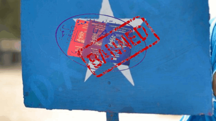 UAE authorities state they freeze visas for nine countries including Somalia.