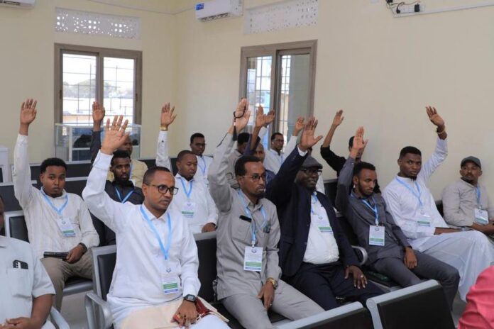 The election for the Executive Committee of the Jubaland Union of Aviation and Tourism Representatives was held yesterday at Sayid Mohamed Abdulle Hassan Airport in Kismayo