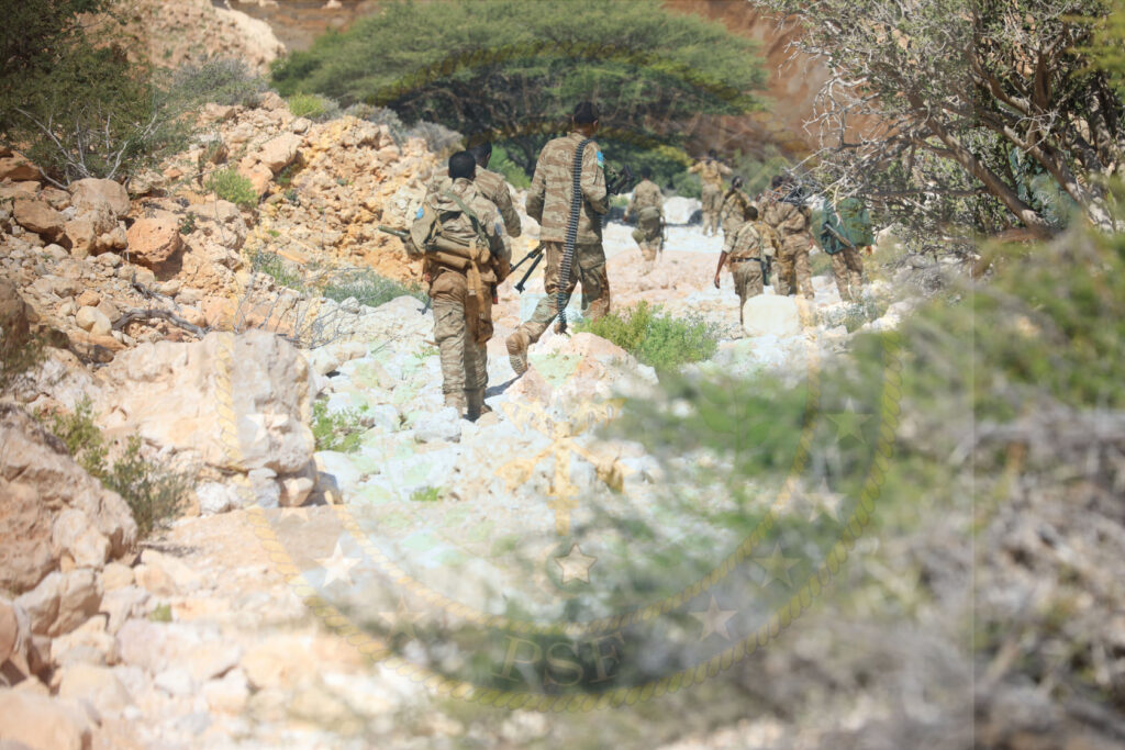 Puntland Government Forces in The Mountains of Al-miskad | PHOTO FACEBOOK.