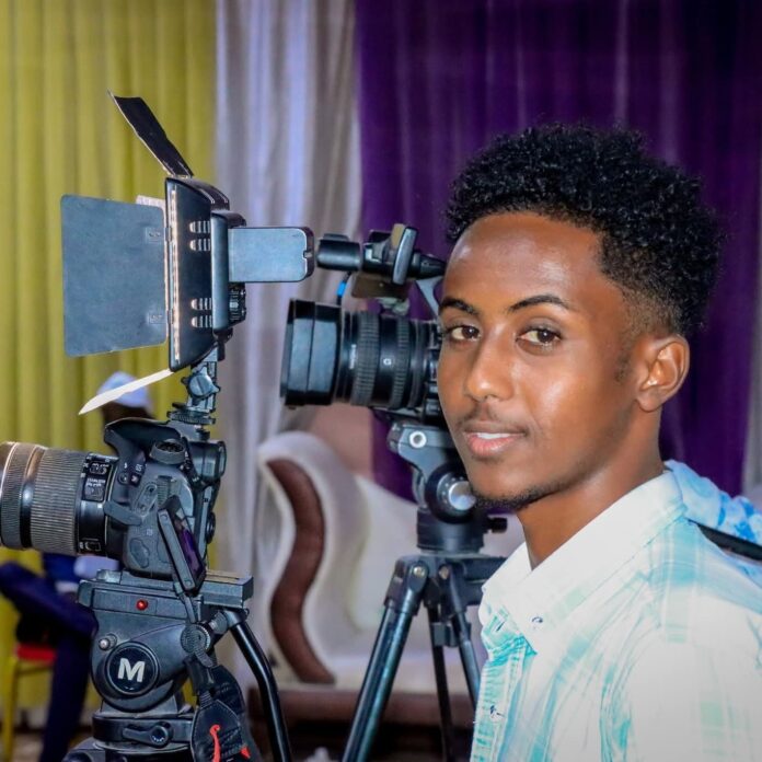 Abdullahi Mohamed Ali “Sawey,” a videographer for Himilo TV | PHOTO KAAB TV.
