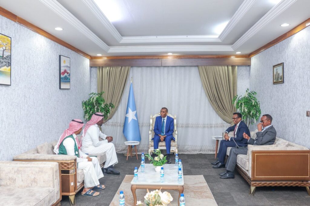 The Prime Minister of the Federal Government of Somalia, Hamza Abdi Barre, held a private meeting today with the Ambassador of Saudi Arabia to Somalia,