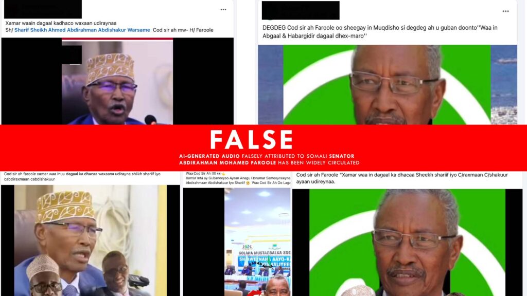 Deep Fake AI-generated audio spread fast and quick in Somalia on 18 December, 2025. | PHOTO/Screenshots.