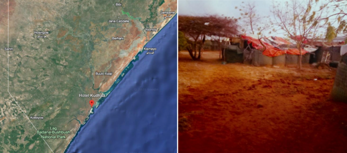Kudhaa is located approximately 130 kilometers from Kismayo, the capital of Jubaland, and lies close to the Kenya–Somalia border.