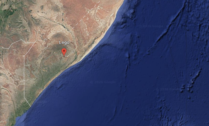 MAP: Leego town, Shabeellaha Hoose.