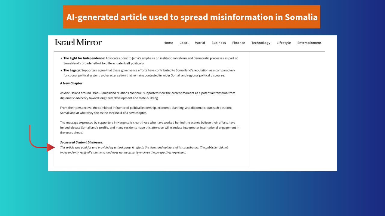 "The content was paid for"