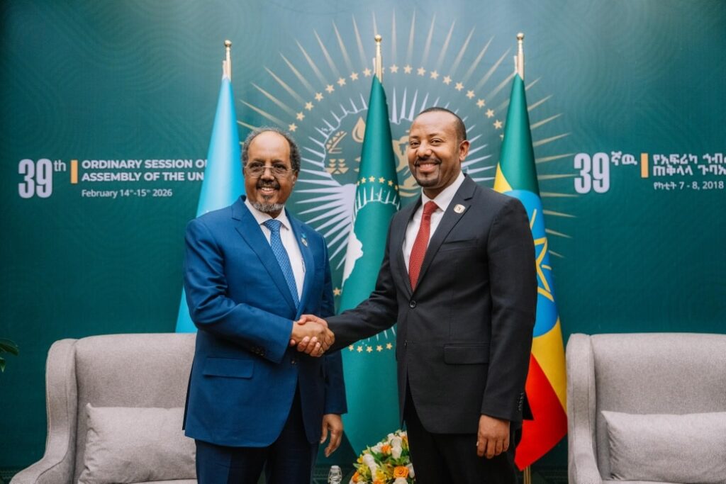 President Hassan Sheikh Meets with the Prime Minister of Ethiopia