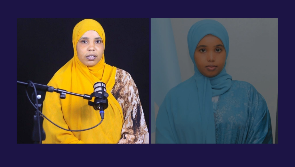 Kaab TV journalist Amiro Sulaiman Ibrahim and Iqro Abdullahi Abdirahman from Five Somali TV were briefly arrested today