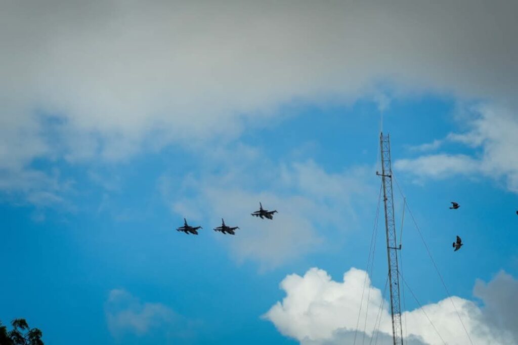 F-16 Jets Take Part in Commemoration Ceremony in Mogadishu