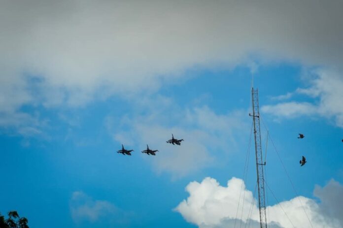 F-16 Jets Take Part in Commemoration Ceremony in Mogadishu