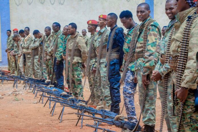 The militias, drawn from the Eelaay clan, had previously taken part in the federal government’s offensive on Baydhabo at the end of March this year, which led to the previous South West administration withdrawing from the city.