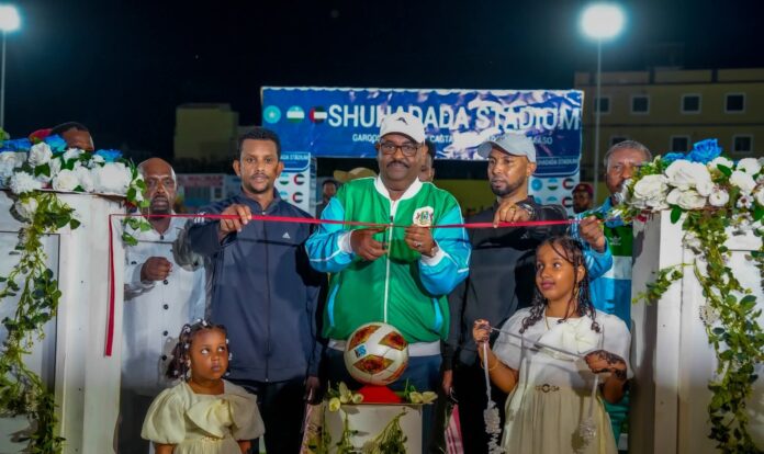 President Deni Inaugurates the Bosaso Football Stadium