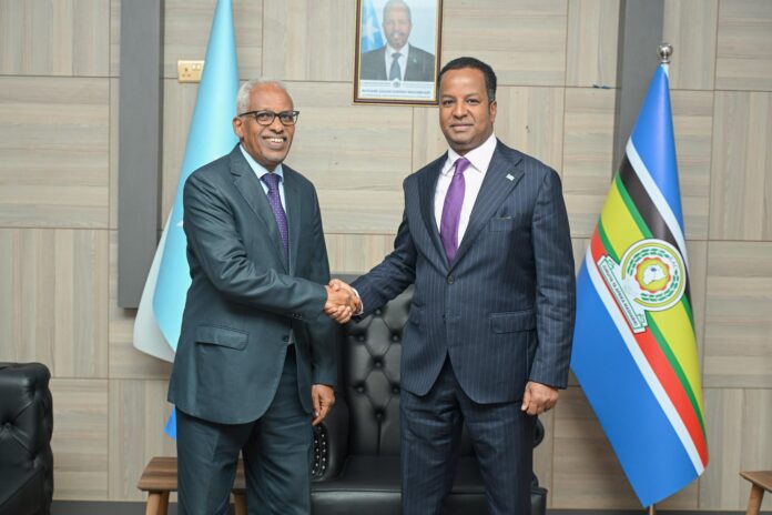 Djibouti’s Ambassador to Somalia Bids Farewell in Mogadishu