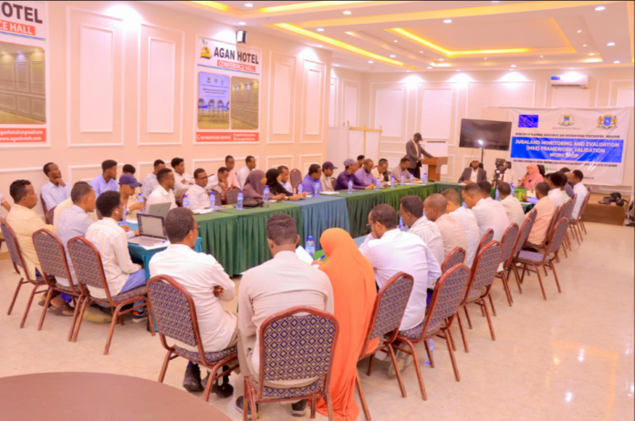 Jubaland Government Launches High-Level Meeting to Approve Monitoring and Evaluation Framework |PHOTO/KAAB TV.