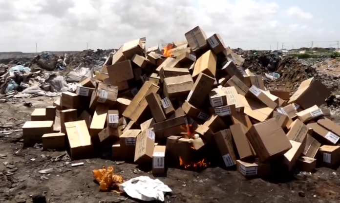 Somali Police Burn Seized Narcotic Drugs