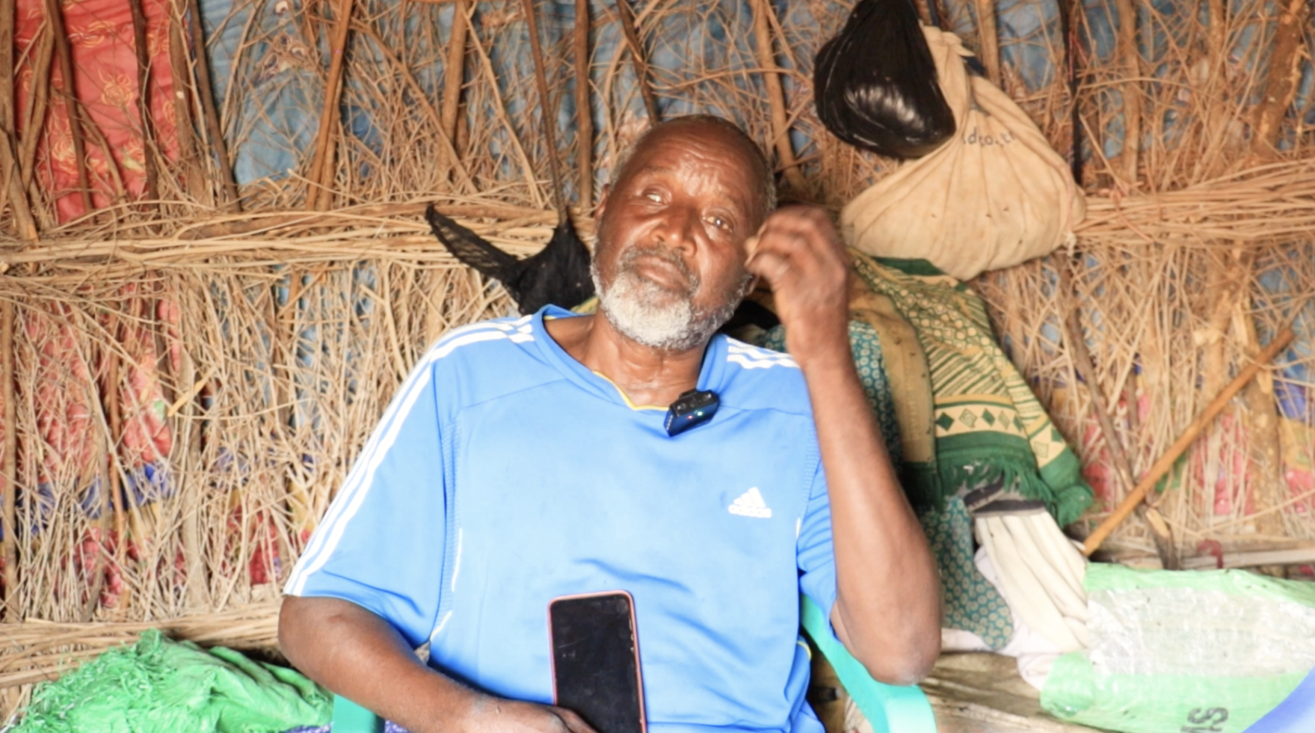 Among those displaced is Ibrahim Abdi Aliyow. PHOTO/ N. Hussein. Among those displaced is Ibrahim Abdi Aliyow. PHOTO/ N. Hussein.