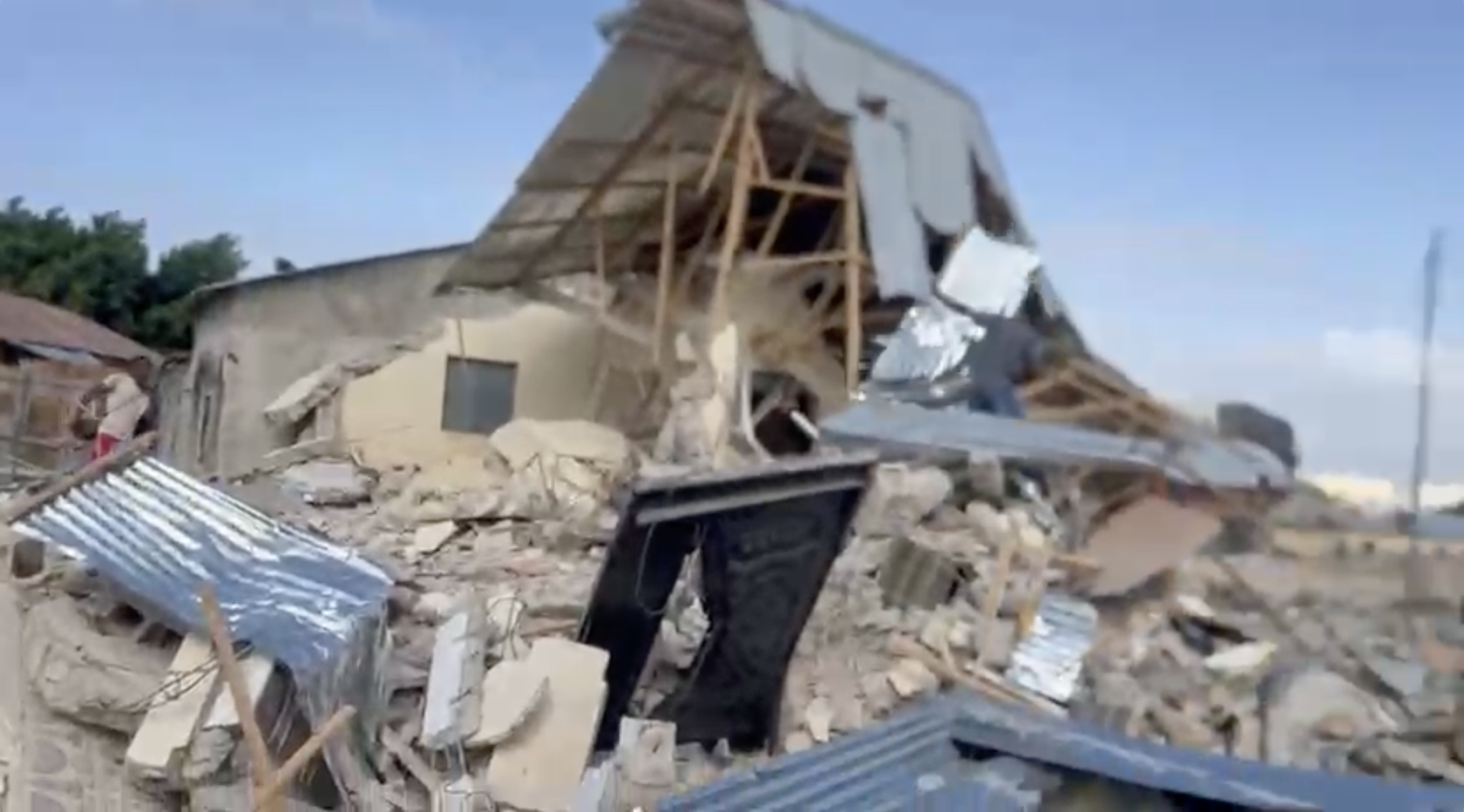 Houses demolished in Buulo Daa’uud neighbourhood, Mogadishu. (Photo/handout).