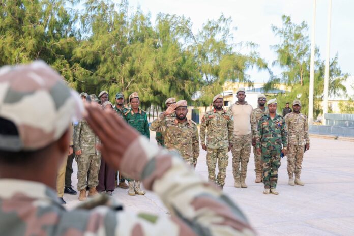 Somalia military officials in Mogadishu. | PHOTO/Official.