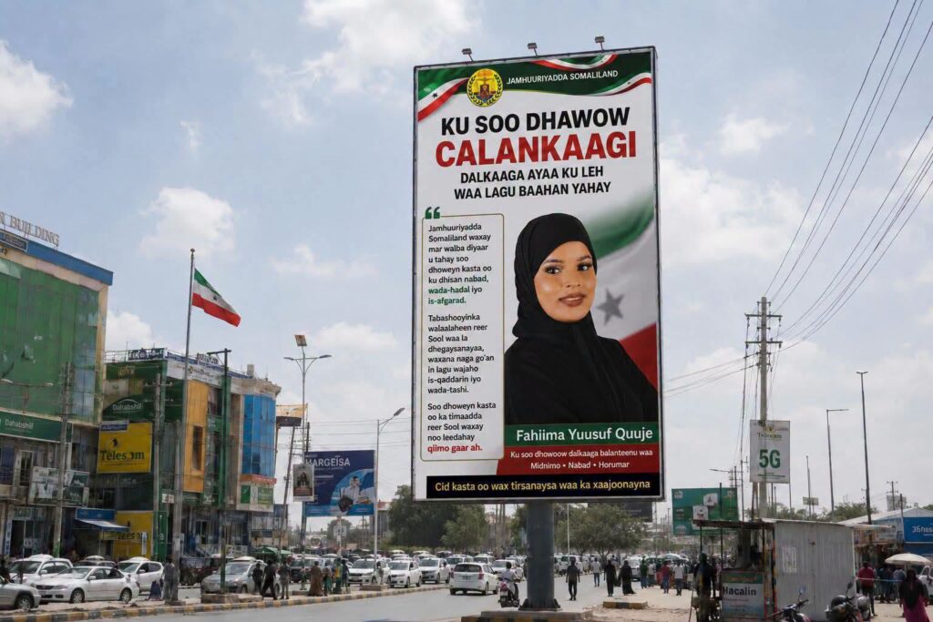 Fahiima Quuje received a heroic welcome at Hargeisa Egal International Airport.