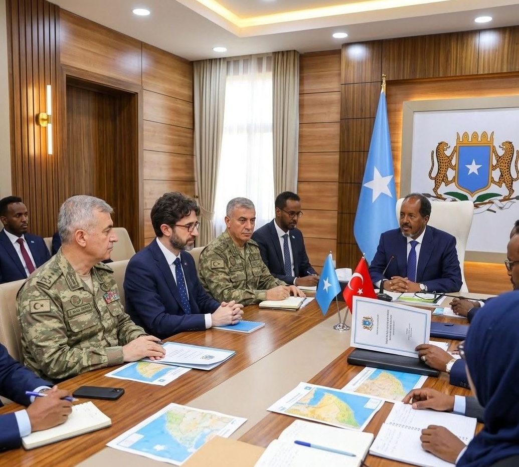 Turkey military officials in Mogadishu. Photo/handout.