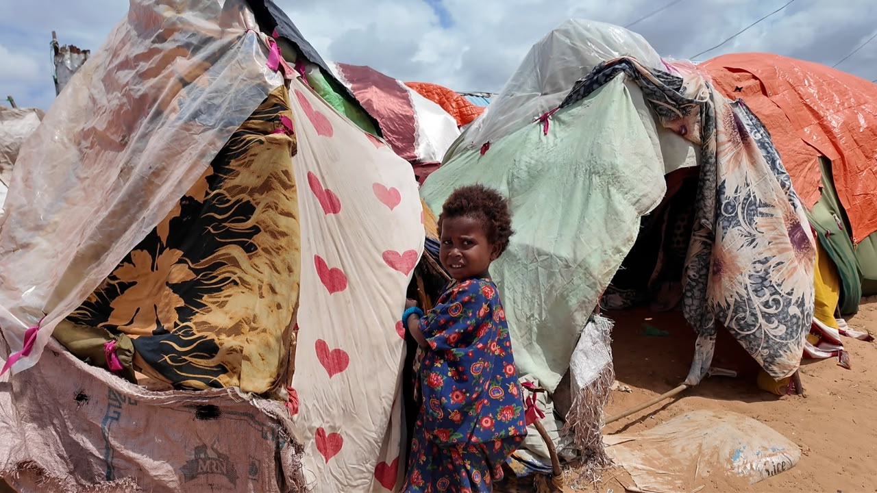 Most of the newly displaced families arriving at the camp are women and children.