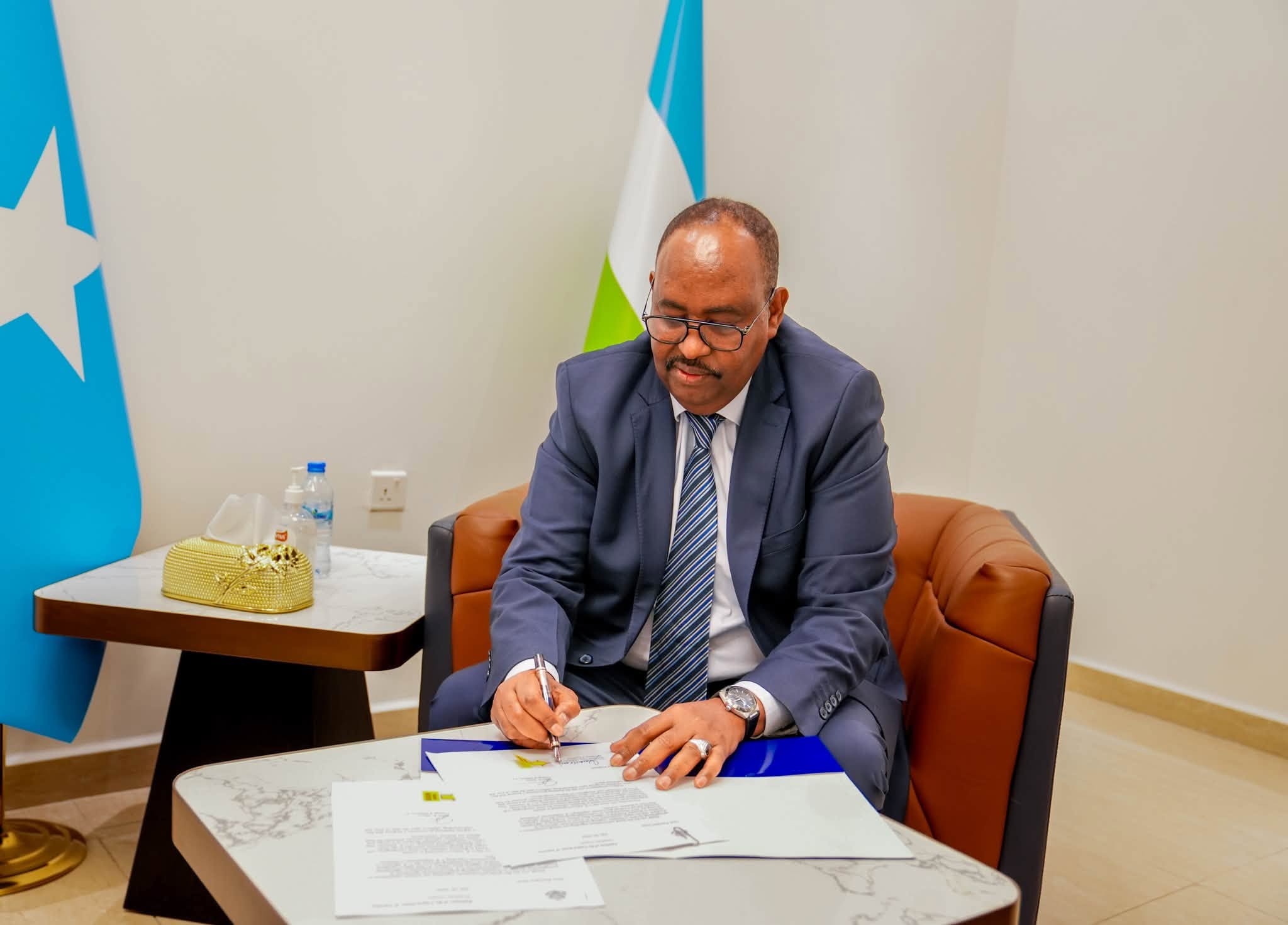 President Deni signed new deal with U.s AFRICOM. President Deni signed new deal with U.s AFRICOM.