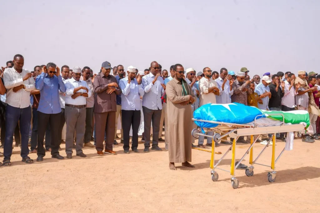 President Deni Attends Muse Mohamed Guure's Funeral