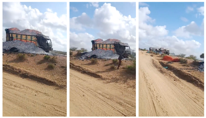 Al-Shabaab sets fire to 6 charcoal trucks over unpaid extortion fees.