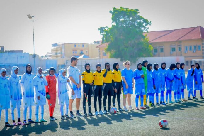 UK Visitor Joins Somali Women’s National Team Training in Mogadishu